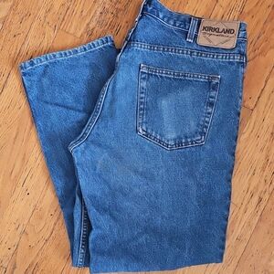 Vintage Kirkland Signature Blue Straight Jeans Classic Denim
